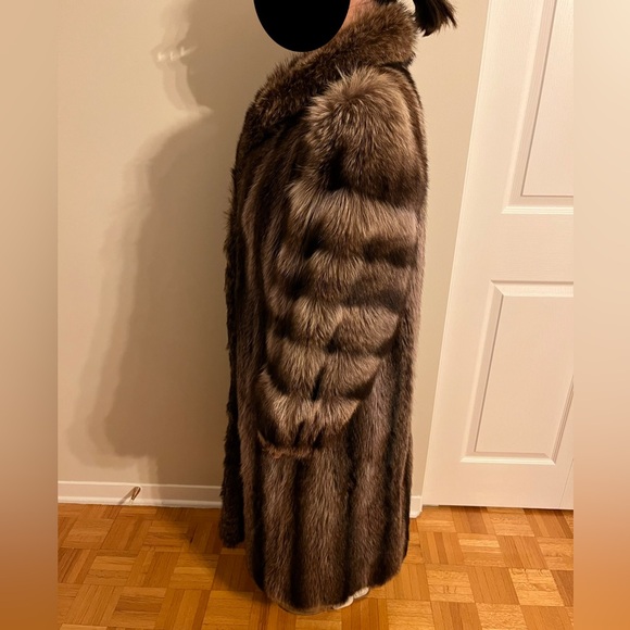 Women’s Brown Fur Coat - Picture 9 of 10